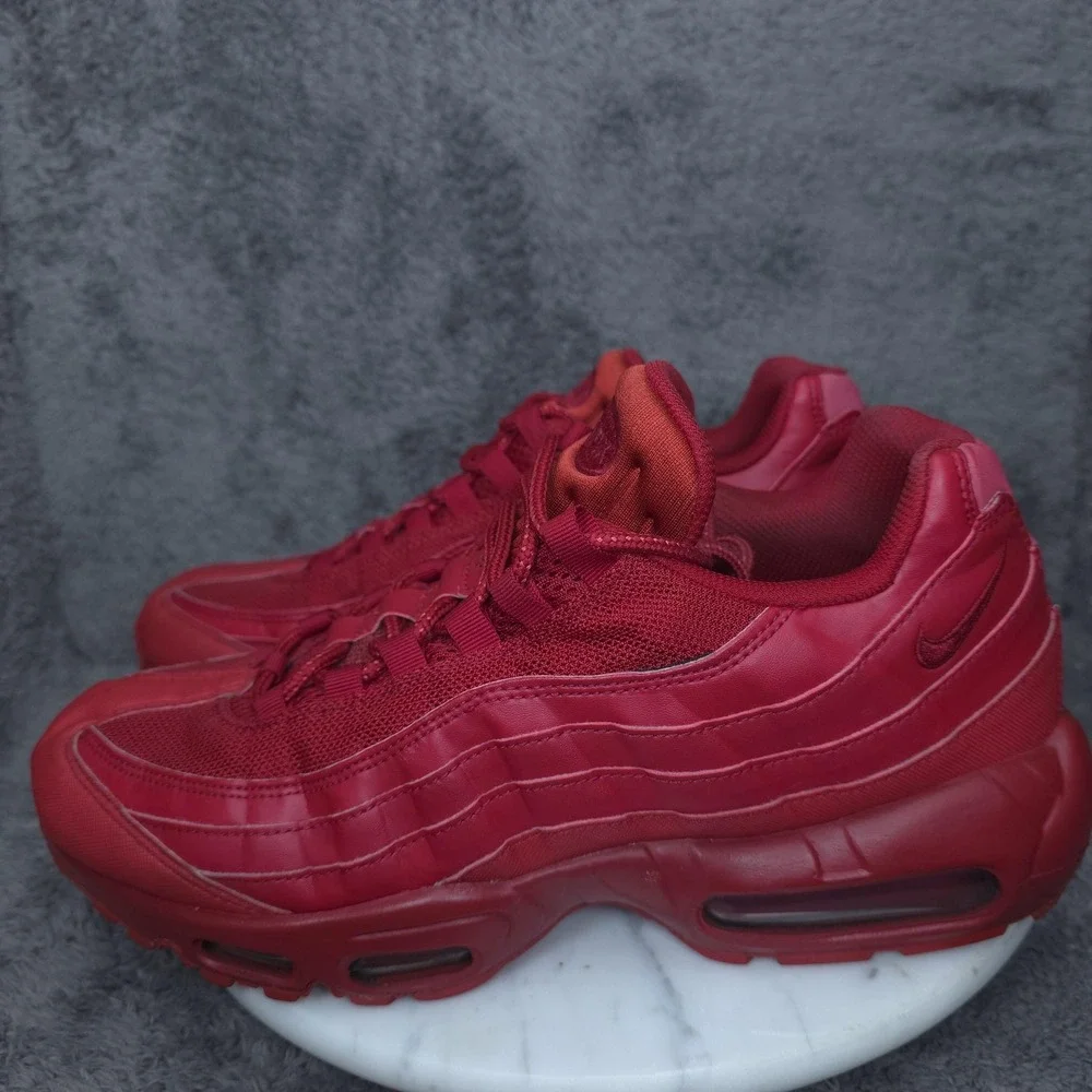 Nike Air Max 95 Shoes Mens Size 10.5 Red Low Top Running Sneakers CQ9969-600